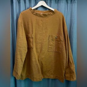 Wulla Overshirt. Color: Mustard. Custom handmade